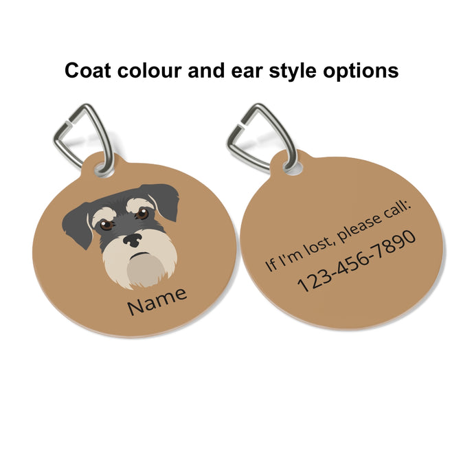 Miniature Schnauzer ID Pet Tag
