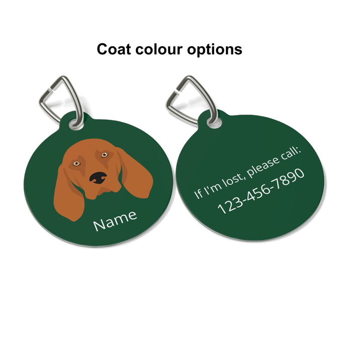 Redbone Coonhound ID Pet Tag