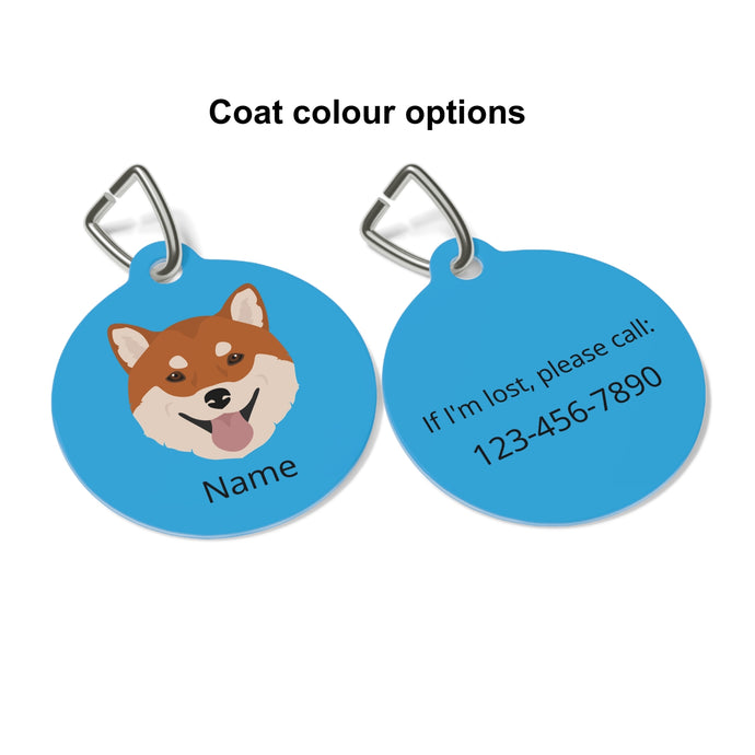 Shiba Inu ID Pet Tag