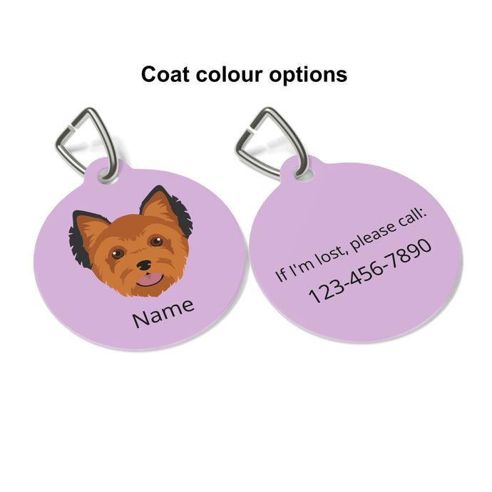 Yorkshire Terrier (puppy clip) ID Pet Tag