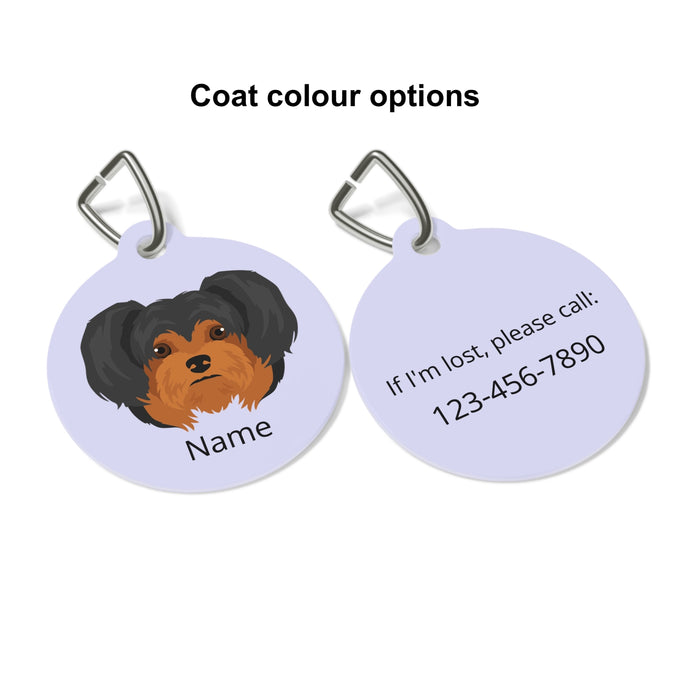 Yorkiepoo (Yorkshire Terrier/Poodle mix) ID Pet Tag