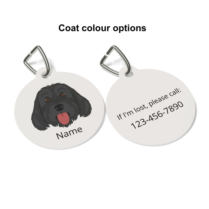 Labradoodle (Labrador Retriever/Poodle mix) ID Pet Tag