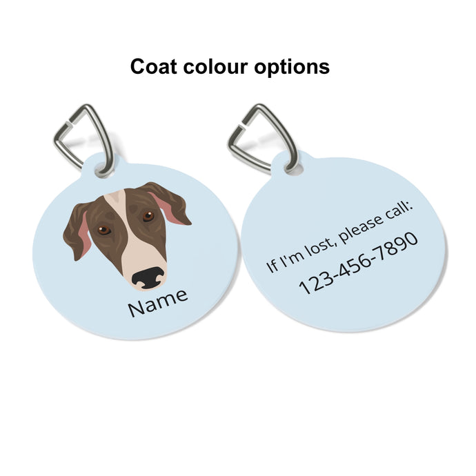Greyhound ID Pet Tag