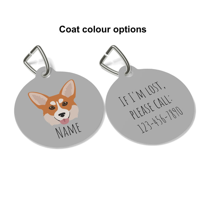 Pembroke Welsh Corgi ID Pet Tag