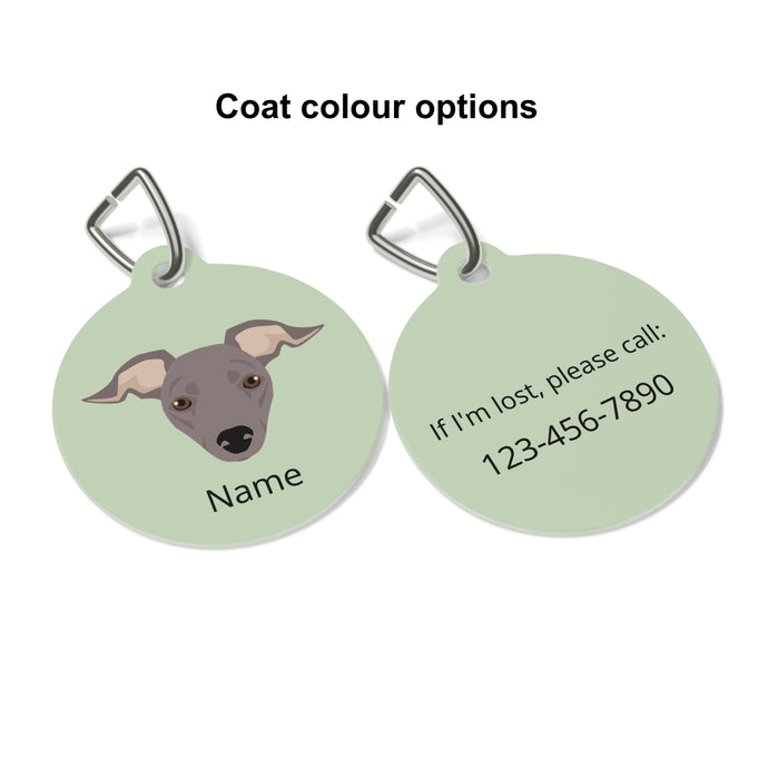 Italian Greyhound ID Pet Tag