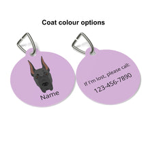 Load image into Gallery viewer, Great Dane (cropped ears) ID Pet Tag
