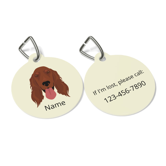 Irish Setter ID Pet Tag