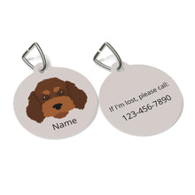 Load image into Gallery viewer, Cockapoo (Cocker Spaniel/Poodle mix) ID Pet Tag

