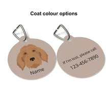 Load image into Gallery viewer, Goldendoodle (Golden Retriever/Poodle mix) ID Pet Tag
