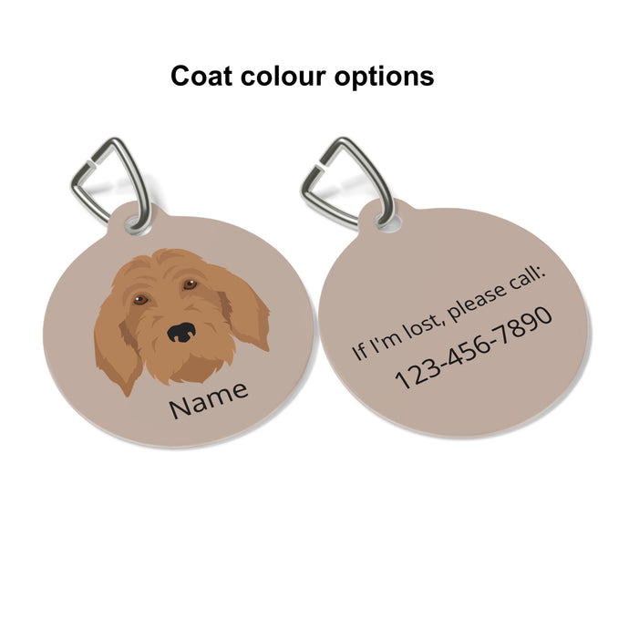 Goldendoodle (Golden Retriever/Poodle mix) ID Pet Tag
