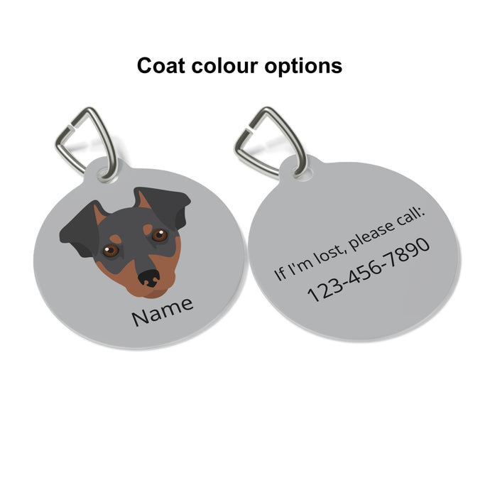 Miniature Pinscher (tipped ears) ID Pet Tag