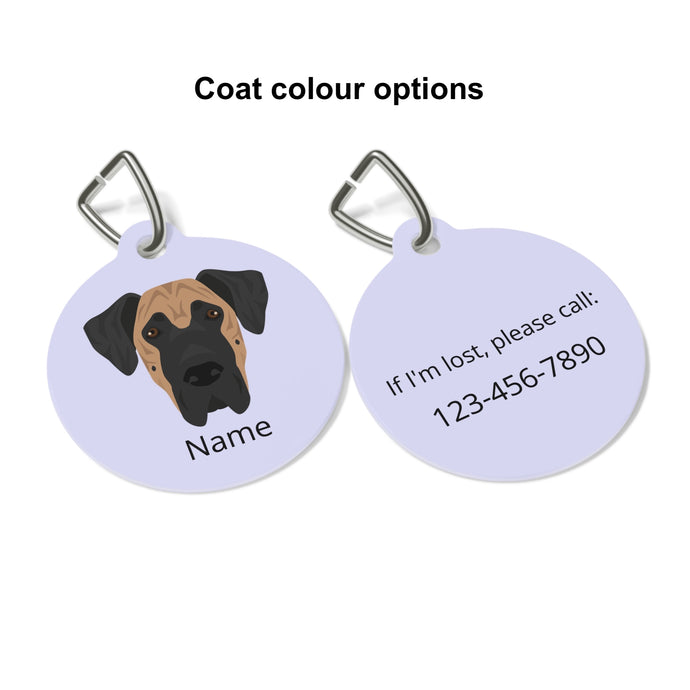 Great Dane ID Pet Tag