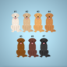 Load image into Gallery viewer, Goldador (Golden Retriever/Labrador mix) Bezel Keychain - personalized
