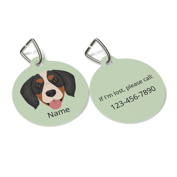 Mini Bernese (Bernese/Cavalier mix) ID Pet Tag