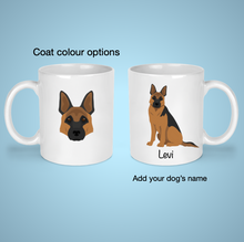 Load image into Gallery viewer, German Shepherd 11 oz mug personalized
