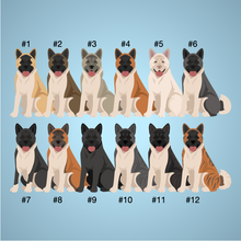 Load image into Gallery viewer, Akita &#39;My Dog is My Valentine&#39; 100% cotton t-shirt customized
