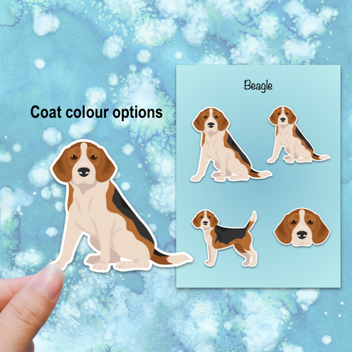 Beagle Vinyl Sticker Set