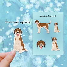 Load image into Gallery viewer, American Foxhound Vinyl Sticker Set
