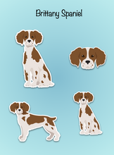 Load image into Gallery viewer, Brittany Spaniel Vinyl Sticker Set
