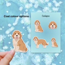 Load image into Gallery viewer, Cockapoo (Cocker Spaniel/Poodle mix) Vinyl Sticker Set
