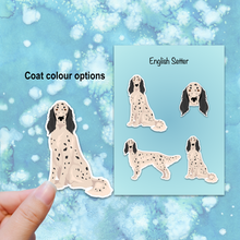Load image into Gallery viewer, English Setter Vinyl Sticker Set
