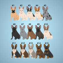 Load image into Gallery viewer, French Bulldog Bezel Keychain - personalized
