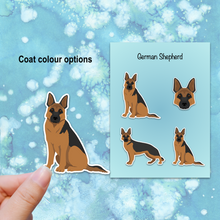 Load image into Gallery viewer, German Shepherd Vinyl Sticker Set
