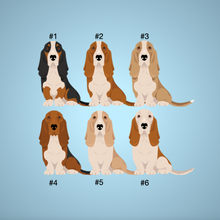 Load image into Gallery viewer, Basset Hound &#39;My Dog is My Valentine&#39; 100% cotton t-shirt customized
