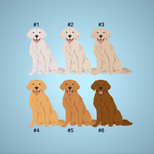Load image into Gallery viewer, Golden Retriever Bezel Keychain - personalized
