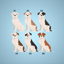 Load image into Gallery viewer, American Bulldog Bezel Keychain - personalized
