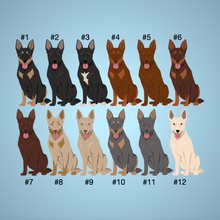 Load image into Gallery viewer, Australian Kelpie Bezel Keychain - personalized
