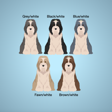 Load image into Gallery viewer, Bearded Collie key wristlet

