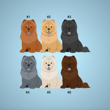Load image into Gallery viewer, Chow Chow &#39;My Dog is My Valentine&#39; 100% cotton t-shirt customized
