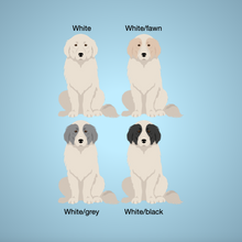 Load image into Gallery viewer, Great Pyrenees Bezel Keychain - personalized
