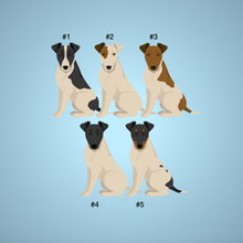 Load image into Gallery viewer, Smooth Fox Terrier Bezel Keychain - personalized
