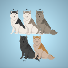 Load image into Gallery viewer, Greenland Dog key wristlet

