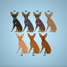 Load image into Gallery viewer, Miniature Pinscher key wristlet
