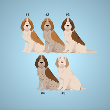 Load image into Gallery viewer, Spinone Italiano Bezel Keychain - personalized
