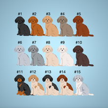 Load image into Gallery viewer, Miniature Poodle Bezel Keychain - personalized
