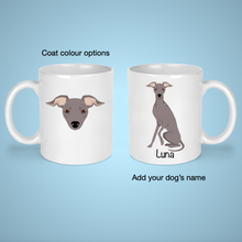 Load image into Gallery viewer, Italian Greyhound 11 oz mug personalized
