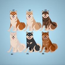 Load image into Gallery viewer, Shiba Inu Bezel Keychain - personalized
