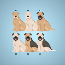 Load image into Gallery viewer, Soft Coated Wheaten Terrier key wristlet

