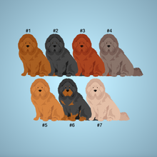 Load image into Gallery viewer, Tibetan Mastiff key wristlet

