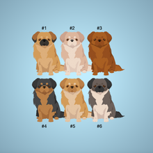 Load image into Gallery viewer, Tibetan Spaniel key wristlet
