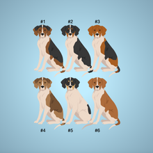 Load image into Gallery viewer, Treeing Walker Coonhound Bezel Keychain - personalized
