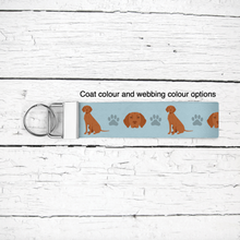 Load image into Gallery viewer, Vizsla key wristlet
