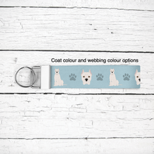 Load image into Gallery viewer, Dogo Argentino key wristlet
