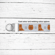 Load image into Gallery viewer, Chow Chow key wristlet
