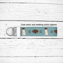 Load image into Gallery viewer, English Pointer key wristlet
