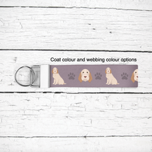 Load image into Gallery viewer, Spinone Italiano key wristlet
